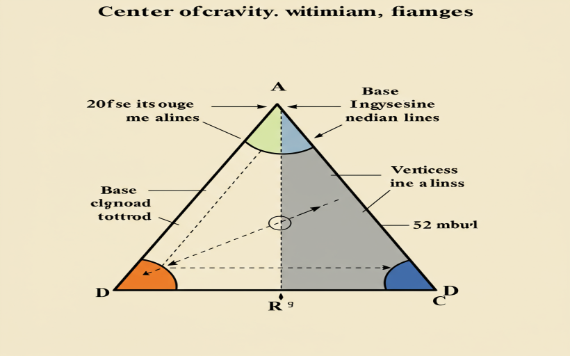 Ağırlık merkezi üçgen nasıl hesaplanır?
